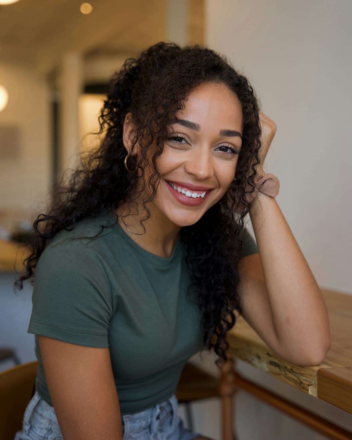 A patient with a relaxed, healthy smile